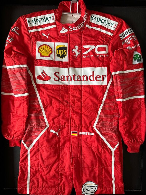 SEBASTIAN VETTEL'S 2017 ITALIAN GRAND PRIX RACE SUIT - LIMITED EDITION 70TH ANNIVERSARY DESIGN - TheArsenale