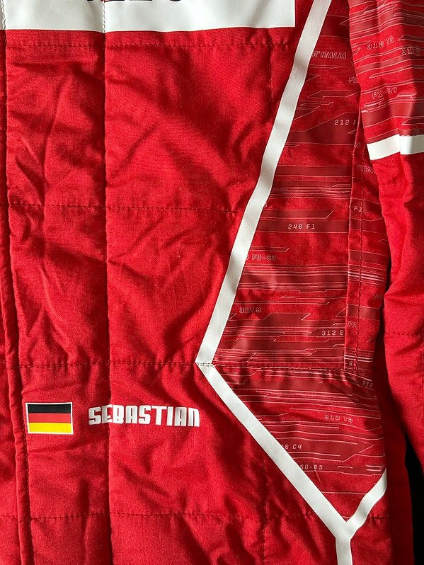 SEBASTIAN VETTEL'S 2017 ITALIAN GRAND PRIX RACE SUIT - LIMITED EDITION 70TH ANNIVERSARY DESIGN - TheArsenale