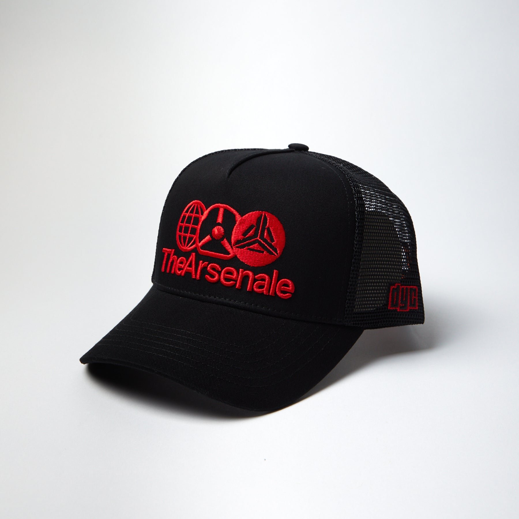 TheArsenale Trucker Cap Black Red - TheArsenale