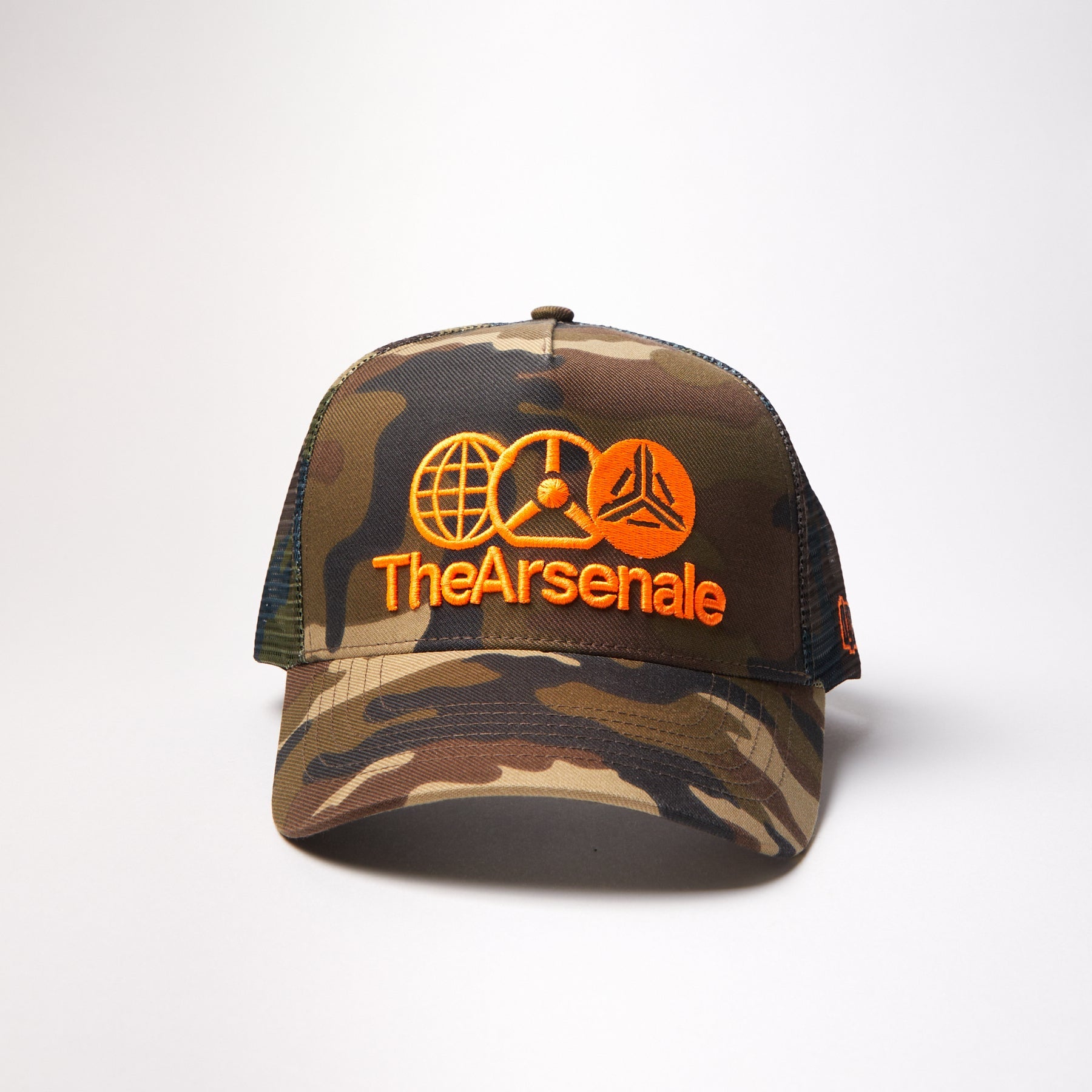 TheArsenale Trucker Cap Camo Orange - TheArsenale