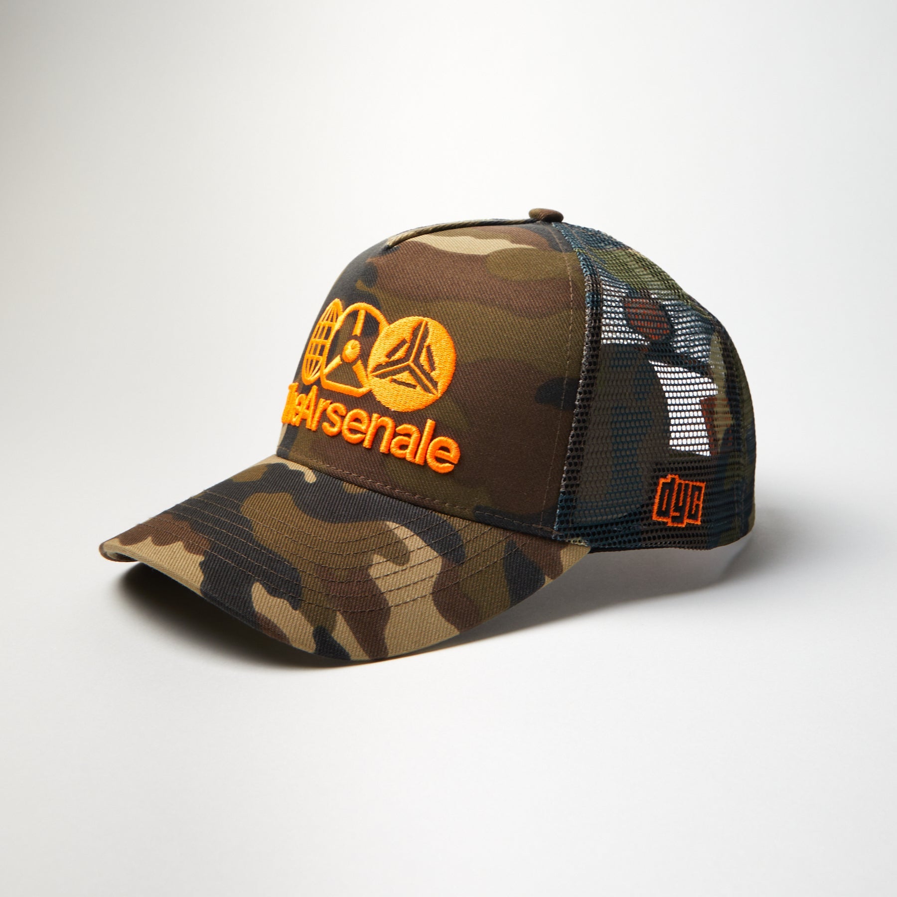 TheArsenale Trucker Cap Camo Orange - TheArsenale