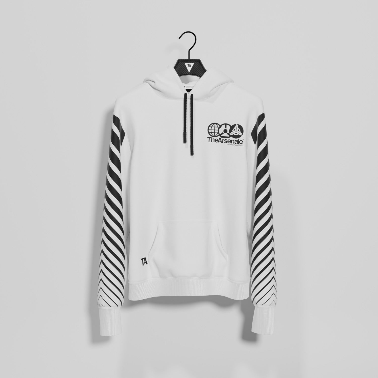 TRANSMISSION HOODIE WHITE - TheArsenale